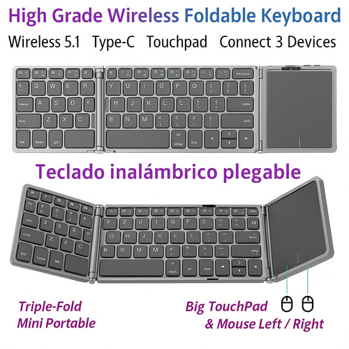 Foldable wireless keyboard - wireless,