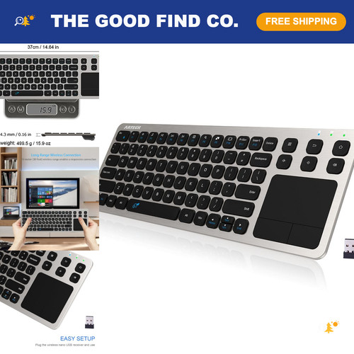 Wireless touch keyboard - wireless, with